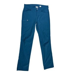 LL Bean Mens Size 34x34 Cresta Hiking Pants Teal Blue Technical Stretch Outdoor